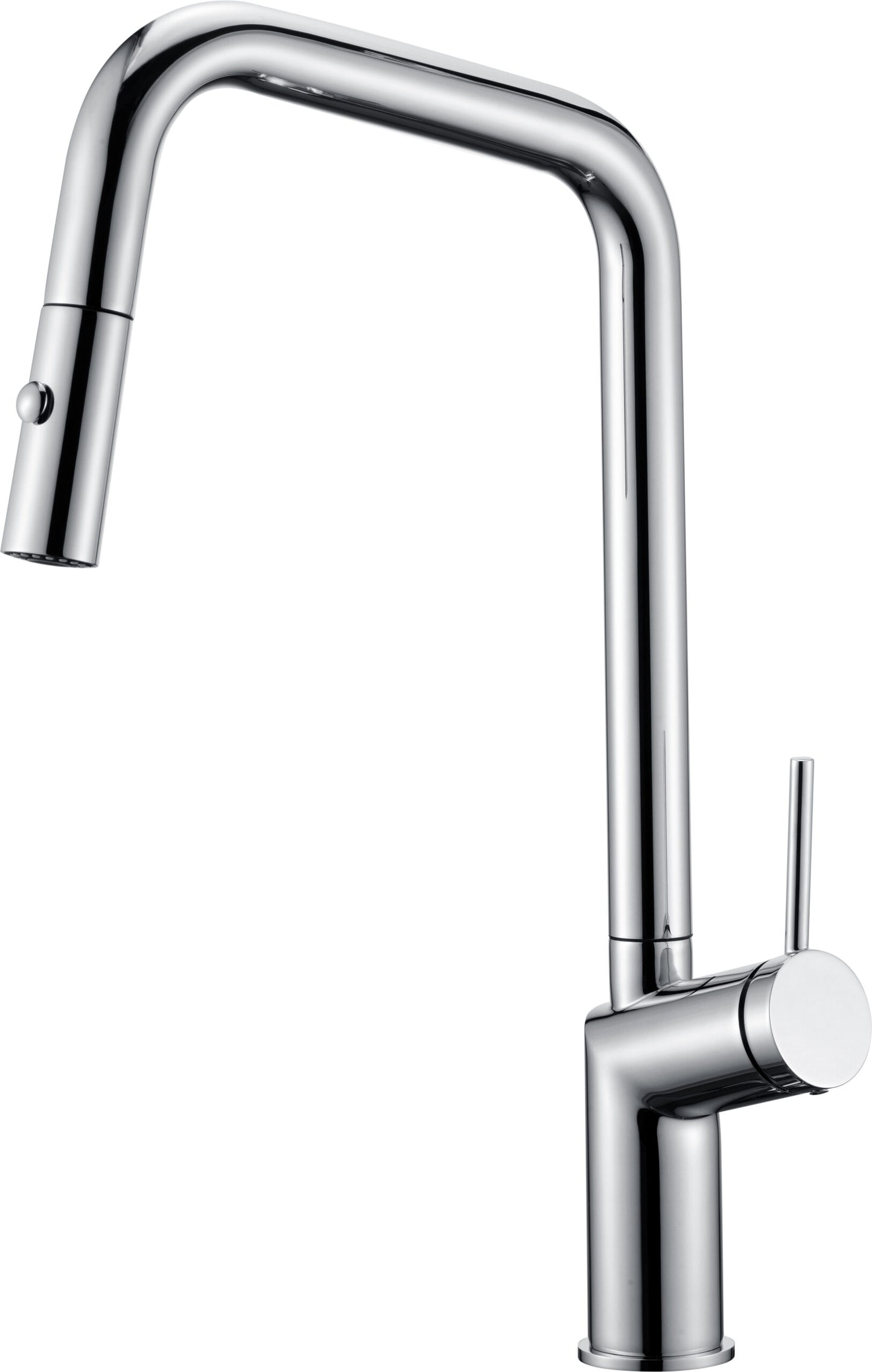 CHROME PULL-OUT SINGLE-LEVER KITCHEN FAUCET