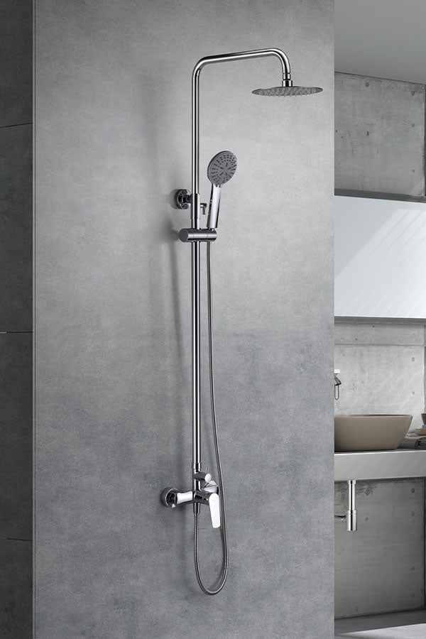 CHROME SINGLE-LEVER SHOWER BAR