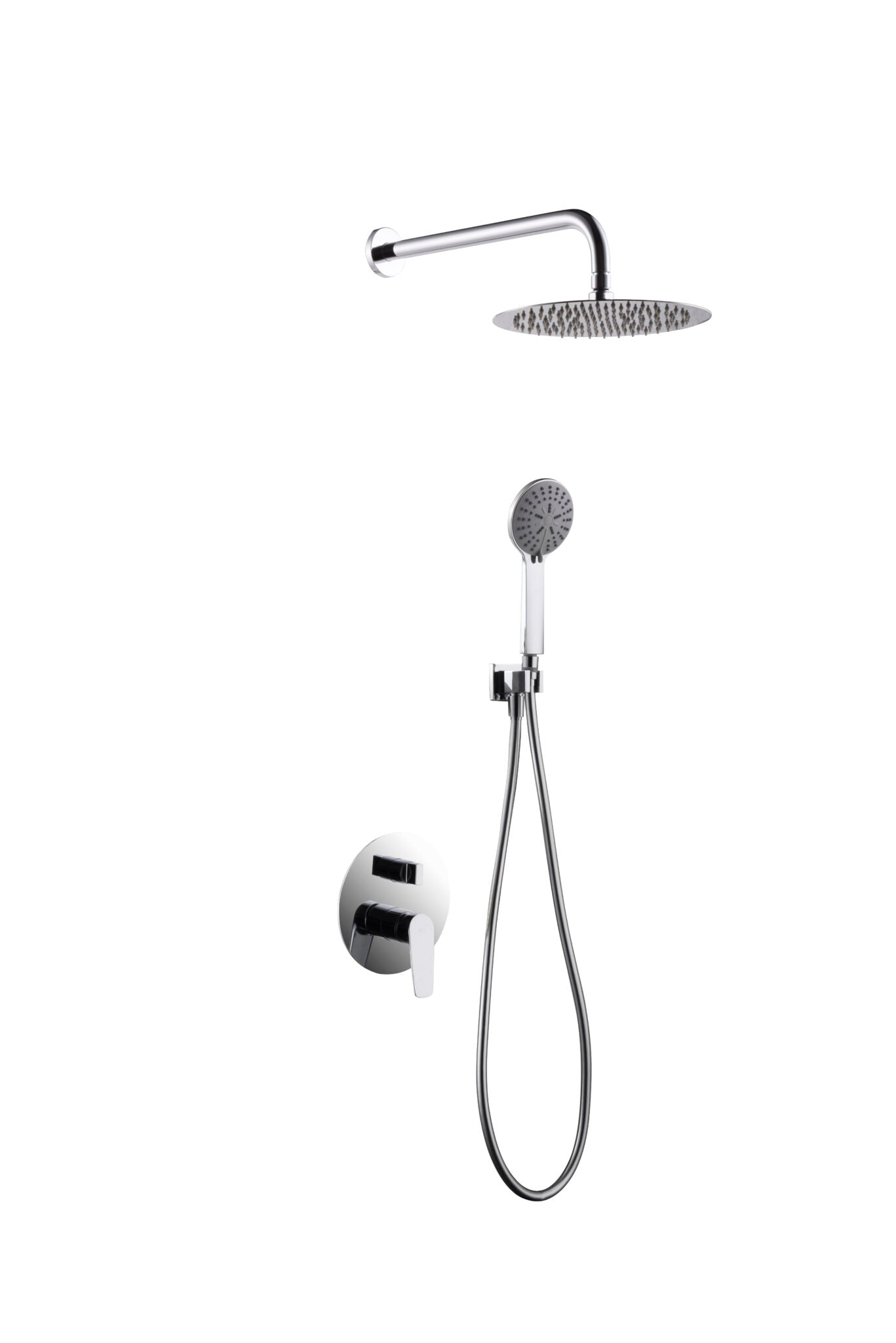 CHROMED BUILT-IN SINGLE-LEVER SHOWER SET