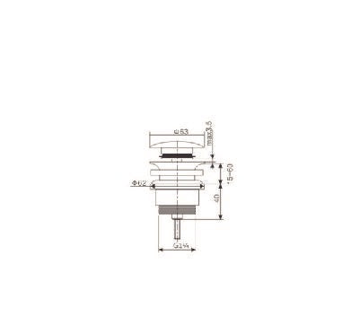 ROSE GOLD CLICK-CLACK VALVE