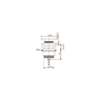 MATT BLACK CLICK-CLACK VALVE