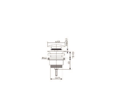 GOLD CLICK-CLACK VALVE