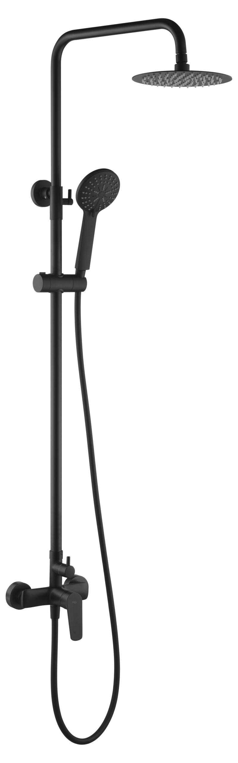 MATTE BLACK SINGLE-LEVER SHOWER BAR