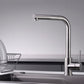 CHROME PULL-OUT SINGLE-LEVER KITCHEN FAUCET