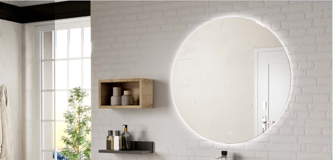 Mirror Round LED-Antifog System 70cm