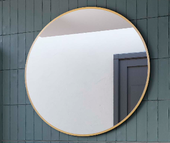 Gold-framed mirror 80&100cm